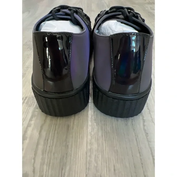 Strange Cvlt Krypt Scary Jack Creepers Platform Shoes Reflective - Size 8 - Picture 5 of 6